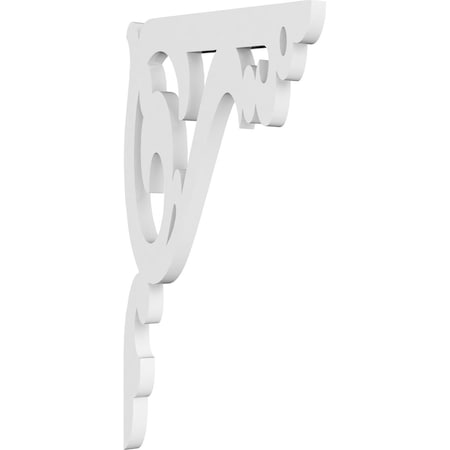 Ekena Millwork Amber Architectural Grade PVC Bracket, 5/8"W X 7 1/2"D X 13"H BKTP01X07X13AE